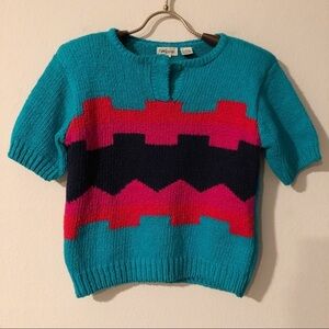 Vintage 80s SML sport cropped sweater